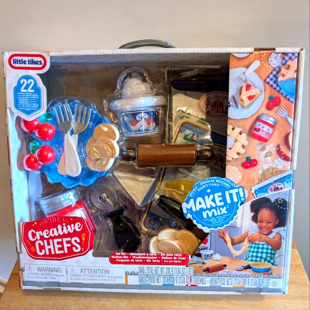 Creative Chefs Playset - Blue, Red, Brown Brand New With Tag